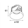 Modular Smart Kup Recessed 82 1x IP55 LED DE | Recessed spot