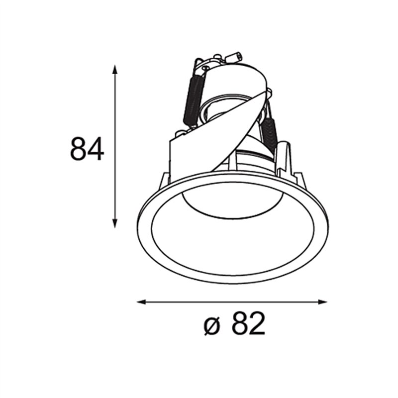 Modular Smart Lotis Recessed 82 1x GU10 | Inbouwspot