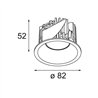 Modular Smart Lotis Recessed 82 1x IP55 LED DE | Recessed spot