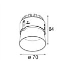 Modular Thimble Recessed Trimless 70 1x IP55 LED DE | Inbouwspot