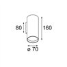 Modular Nude Wall 70 1x PAR20 E27 | Wall lamp