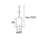 Modular Minude Kompas Suspended 45 1x LED DE | Hanglamp