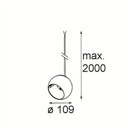Modular Marbul Kompas Suspended Adjustable 109 1x LED DE | Suspension lamp