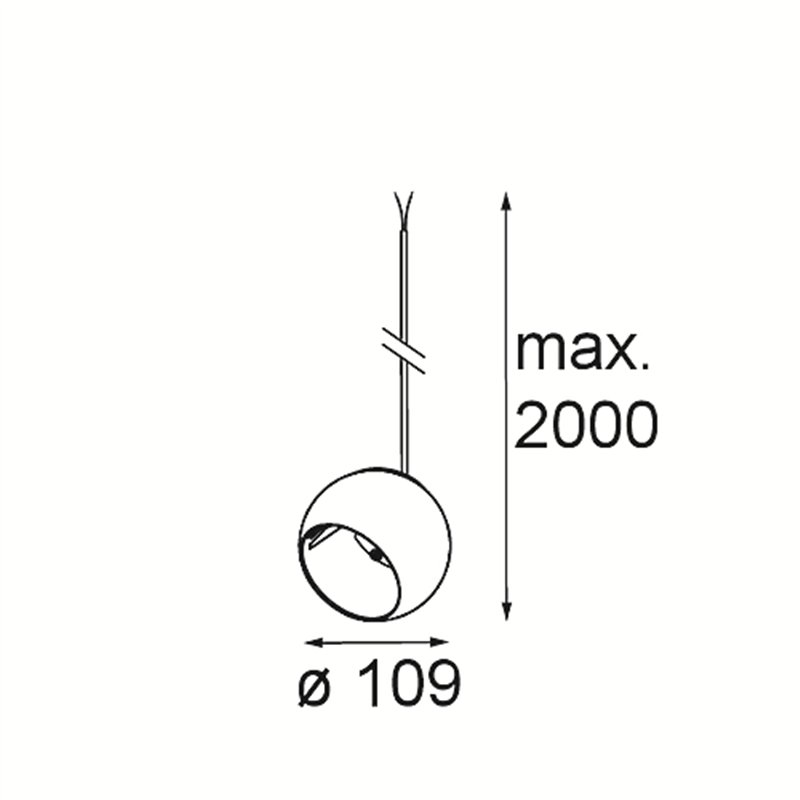 Modular Marbul Kompas Suspended Adjustable 109 1x LED DE | Hanglamp