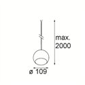 Modular Marbul Kompas Suspended 109 1x LED DE | Hanglamp