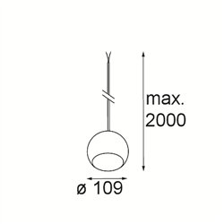 Modular Marbul Kompas Suspended 109 1x LED DE | Suspension lamp