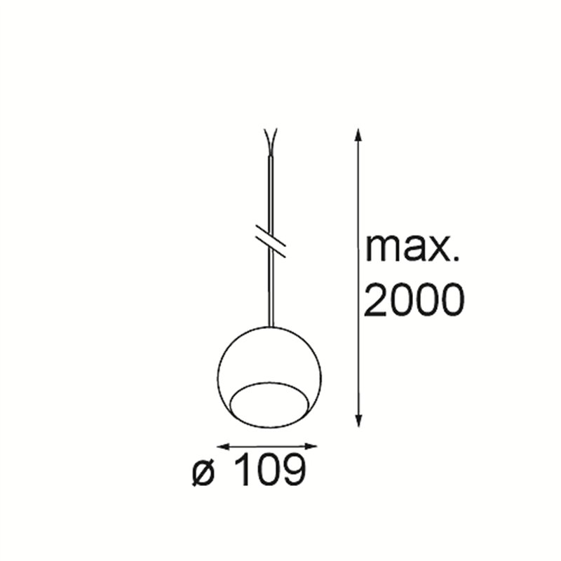 Modular Marbul Kompas Suspended 109 1x LED DE | Hanglamp