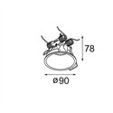 Modular Modupoint Round Deep Recessed 90 1x DE | Inbouwspot