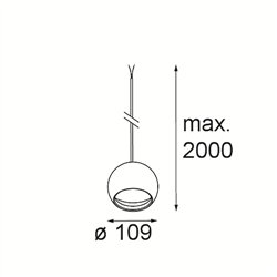 Modular Smart Ball Kompas Suspended 82 1x DE | Suspension lamp