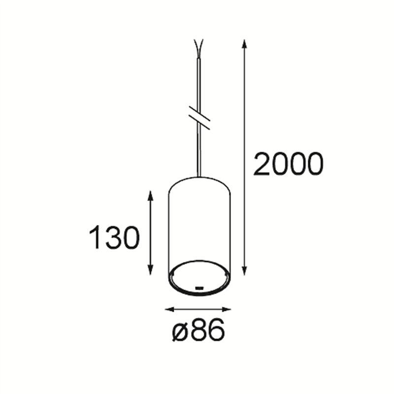 Modular Smart Tube Kompas Suspended 82 L 1x DE | Hanglamp