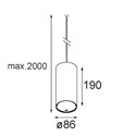 Modular Smart Tube Kompas Suspended 82 XL 1x DE | Hanglamp