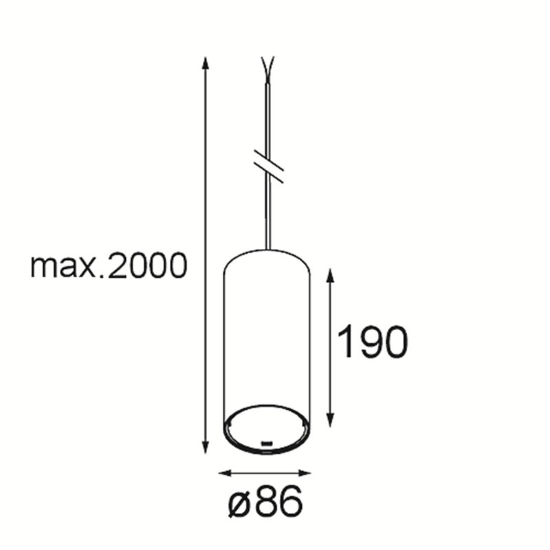 Modular Smart Tube Kompas Suspended 82 XL 1x DE | Hanglamp