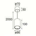 Modular Smart Tube Suspended 82 L 1x 1800-3000K WD DI 350mA | Hanglamp
