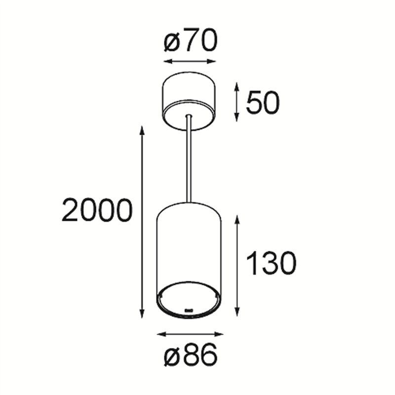 Modular Smart Tube Suspended 82 L 1x 1800-3000K WD DI 350mA | Hanglamp