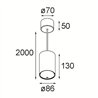 Modular Smart Tube Suspended 82 L 1x 1800-3000K WD DI 350mA | Suspension lamp