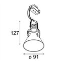 Modular Tetrix Cone Recessed 90 1x LED GU10 | Inbouwspot