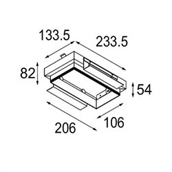 Modular Plaster Kit Trimless 233x133