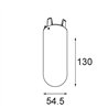 Modular Glass Tube Down 130 Placebo