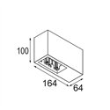 Modular Qbini Box Surface 2x DI 500mA | Plafondlamp