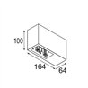 Modular Qbini Box Surface 2x 1800-3000K WD DI 250mA | Ceiling lamp