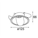 Modular Hollow Recessed Adjustable 125 1x LED DE | Inbouwspot