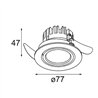 Modular K 77 Recessed Adjustable 77 1x LED DE | Recessed spot