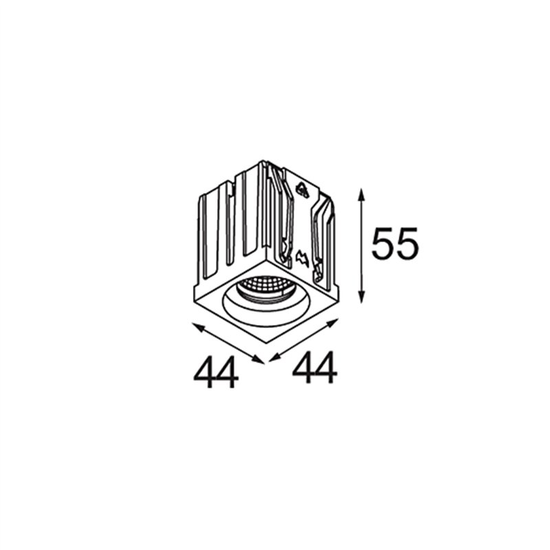 Modular Qbini Round In 1x IP55 LED DE | Inbouwspot