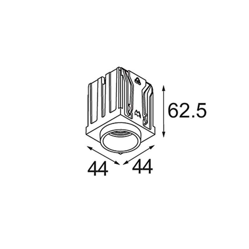 Modular Qbini Round Out 1x IP55 LED DE | Inbouwspot