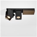 Modular Rektor Surface Adjustable 78x78 2x LED DI | Plafondlamp / Wandlamp