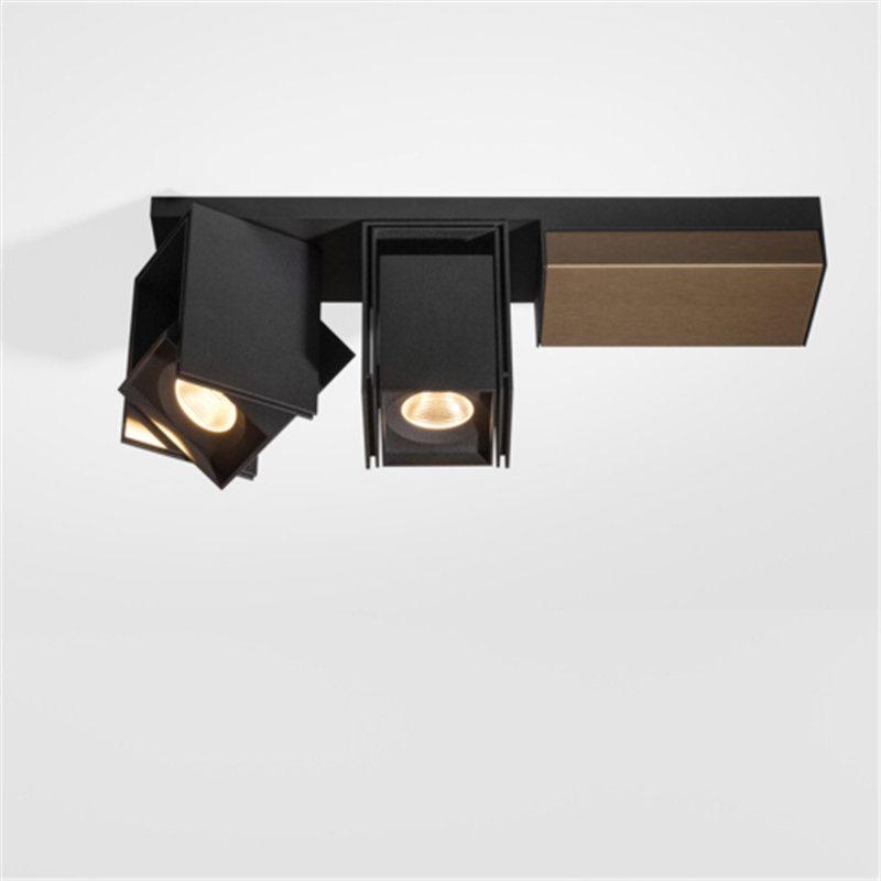 Modular Rektor Surface Adjustable 78x78 2x LED DI | Plafondlamp / Wandlamp