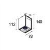 Modular Rektor Semi-Recessed Adjustable 78x78 1x LED DE | Recessed spot