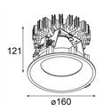 Modular Smart Cake Recessed 160 1x IP55 LED DE | Inbouwspot