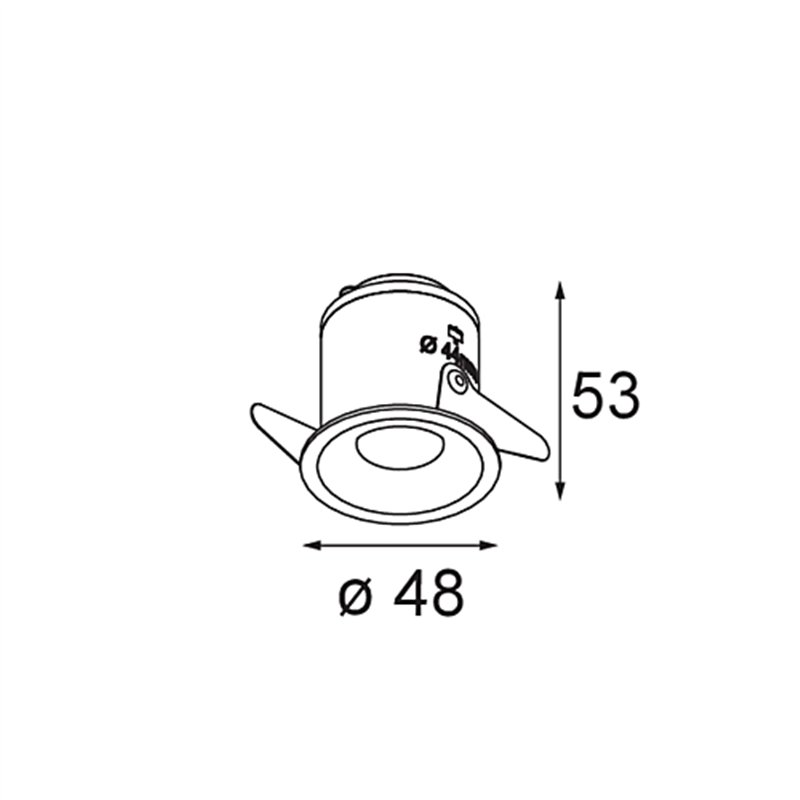 Modular Smart Cake Recessed 48 1x IP55 LED DE | Inbouwspot