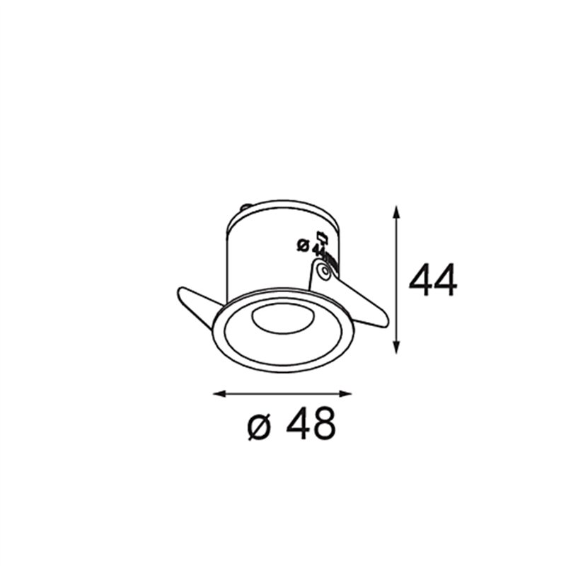 Modular Smart Cake Recessed 48 1x LED DE | Inbouwspot