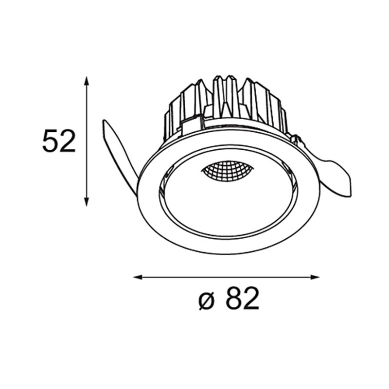Modular Smart Cake Recessed Adjustable 82 1x LED DE | Inbouwspot