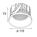 Modular Smart Kup Recessed 115 1x LED DE | Inbouwspot