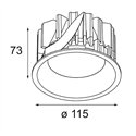Modular Smart Lotis Recessed 115 1x IP54 LED DE | Inbouwspot