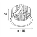 Modular Smart Lotis Recessed 115 1x LED DE | Inbouwspot