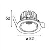 Modular Smart Lotis Recessed Adjustable 82 1x LED DE | Recessed spot
