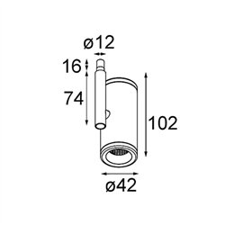 Modular Medard Jack Adjustable 42 1x LED DE | Ceiling lamp / Wall lamp