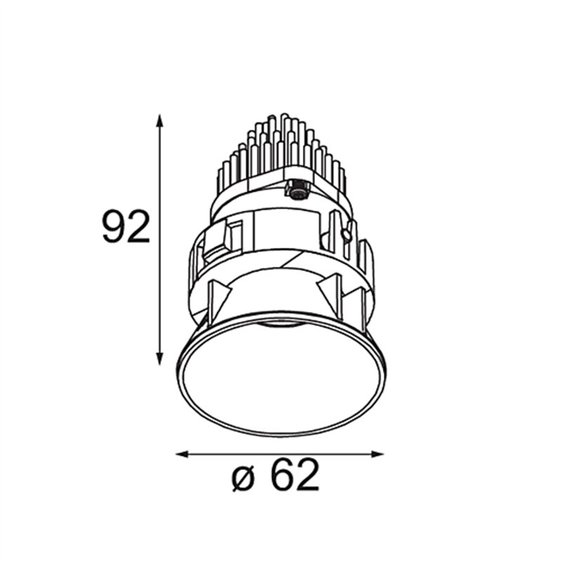 Modular Tetrix Oblique Recessed 62 1x IP55 LED DE | Inbouwspot