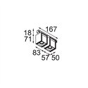 Modular Rektor Track 48V Adjustable 57x50 2x LED | Trackverlichting