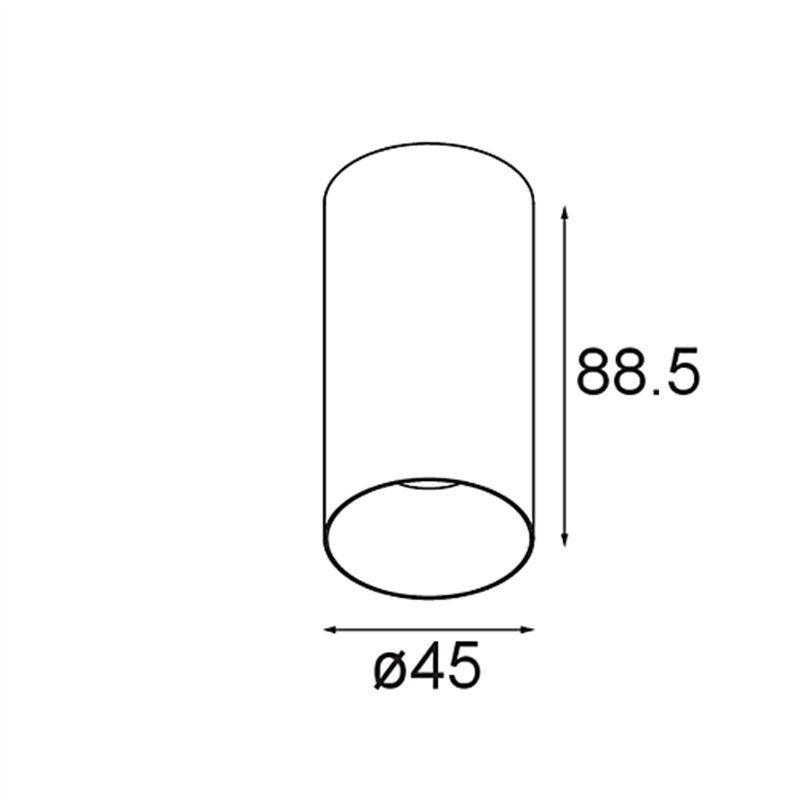 Modular Minude Surface 45 1x LED DE | Plafondlamp