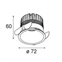 Modular Klevr Recessed 72 1x IP55 LED DE | Inbouwspot