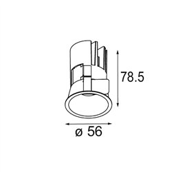 Modular Minude Recessed 56 Outdoor 1x IP54 LED DE | Recessed spot