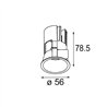 Modular Minude Recessed 56 Outdoor 1x IP54 LED DE | Recessed spot