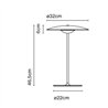 Marset Ginger S Oak - White | Table lamp - Outlet