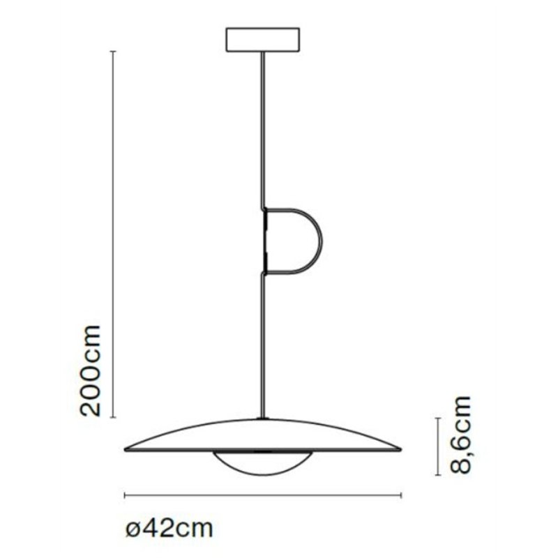 Marset Ginger 42 Oak - White | Hanglamp - Outlet