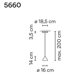 Vibia North 16 suspension lamp