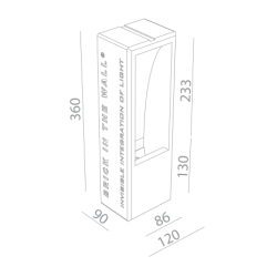 BRICK IN THE WALL Small IP20 LED 500 lm remote driver WARMDIM